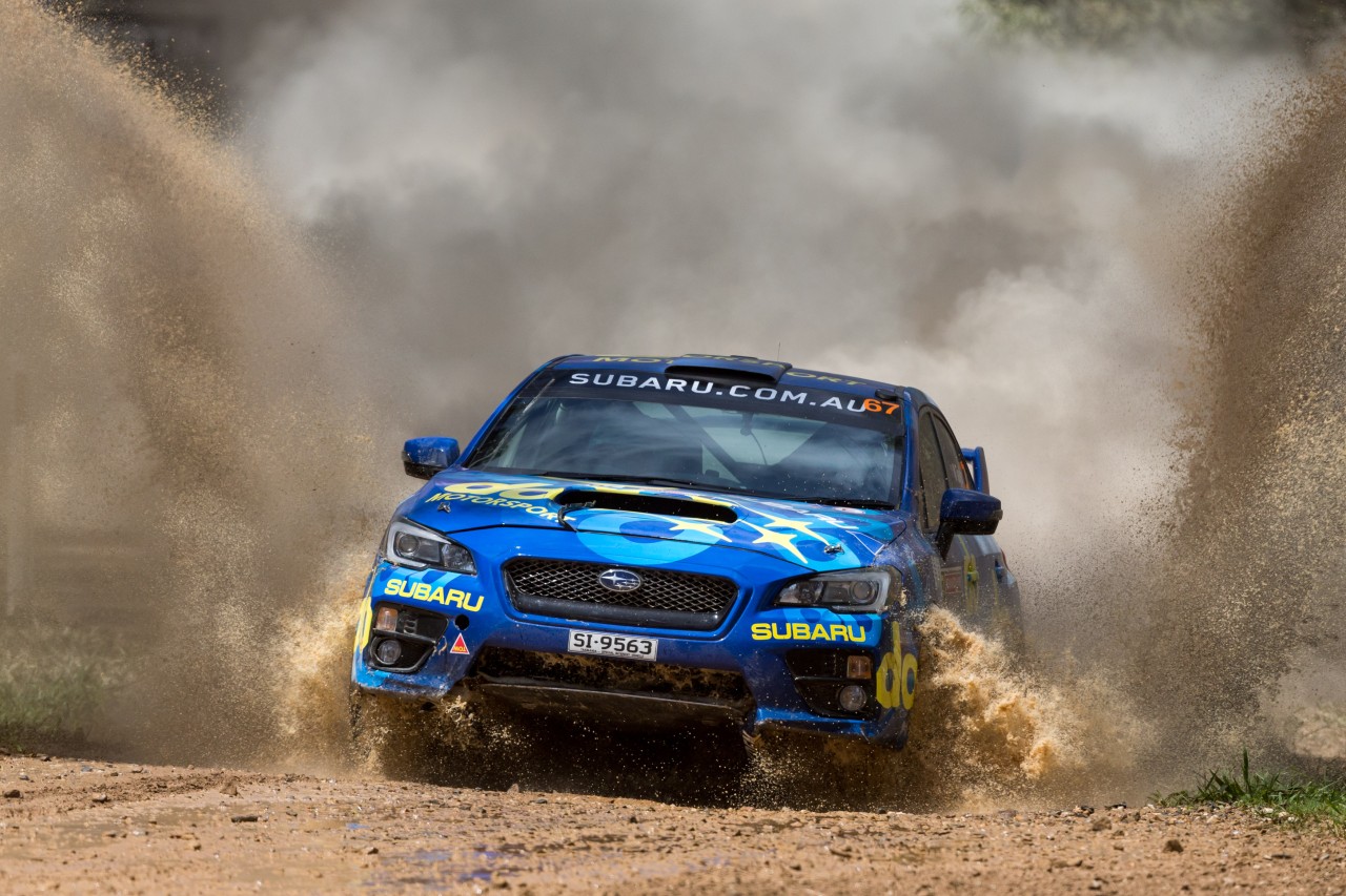 Australians Molly Taylor and co-driver Bill Hayes won the Australian Rally Championhsip in their All-Wheel Drive Group N production class Subaru WRX STi NR4 yesterday. PHOTO CREDIT: SUBARU AUSTRALIA