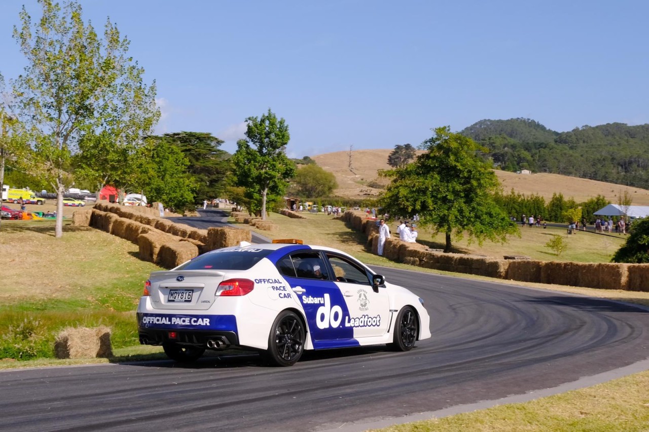 The Subaru WRX was the official pace car at the 2020 Leadfoot Festival.