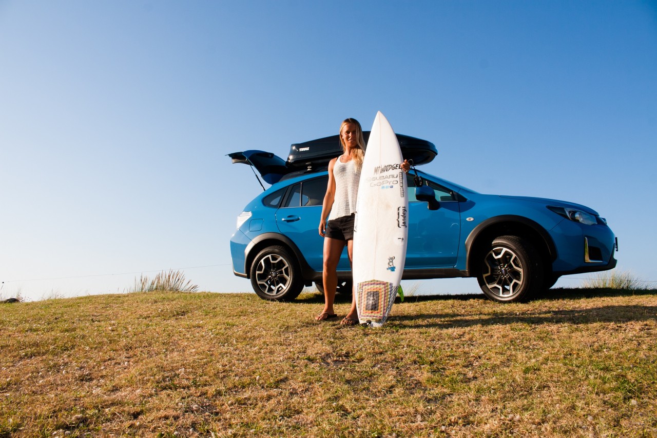 Paige Hareb Subaru Brand Ambassador. Photo credit Paul Brunskill - Surf2Surf