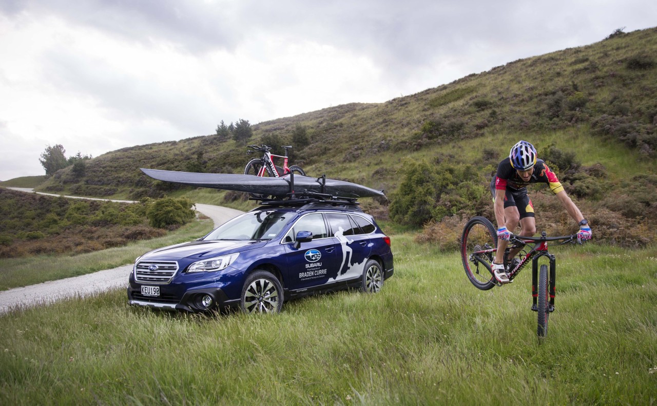 In New Zealand, Subaru brand ambassador Braden Currie drives a Subaru Outback as it suits his outdoor, adventurous lifestyle. PHOTO: VAUGHAN BROOKFIELD.