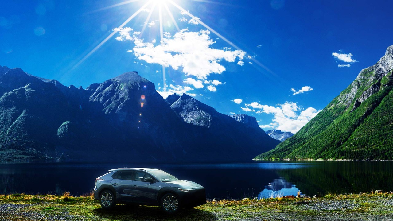 Subaru Corporation reveals new images of the all-electric SUV, the Subaru Solterra.