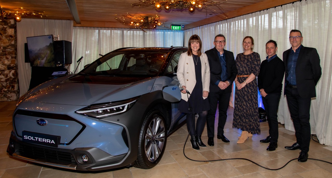 The Subaru of New Zealand Executive Team (L-R): Daile Stephens, Wallis Dumper (MD), Robyn MacDonald, Tim Barns-Lawton, Wayne McClennan