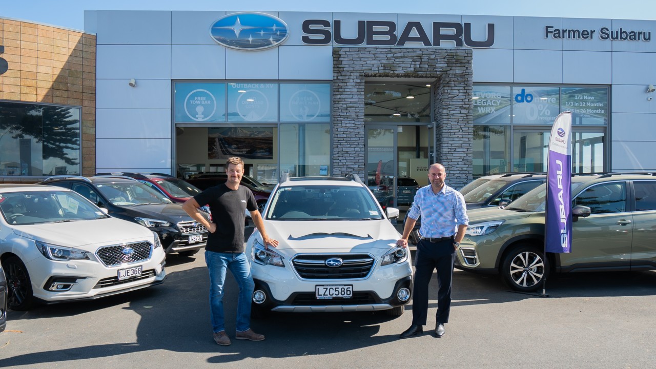 Subaru NZ's authorised dealership Farmer Autovillage has partnered with the Movember Foundation to supply the men's health charity's team with Subaru Outbacks.
