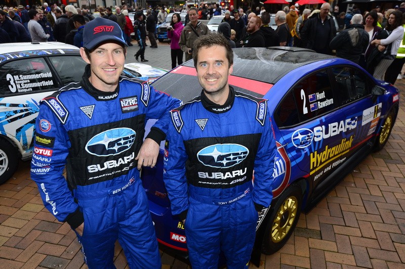 Ben Hunt and co-driver Tony Rawstorn. PHOTO: GEOFF RIDDER.