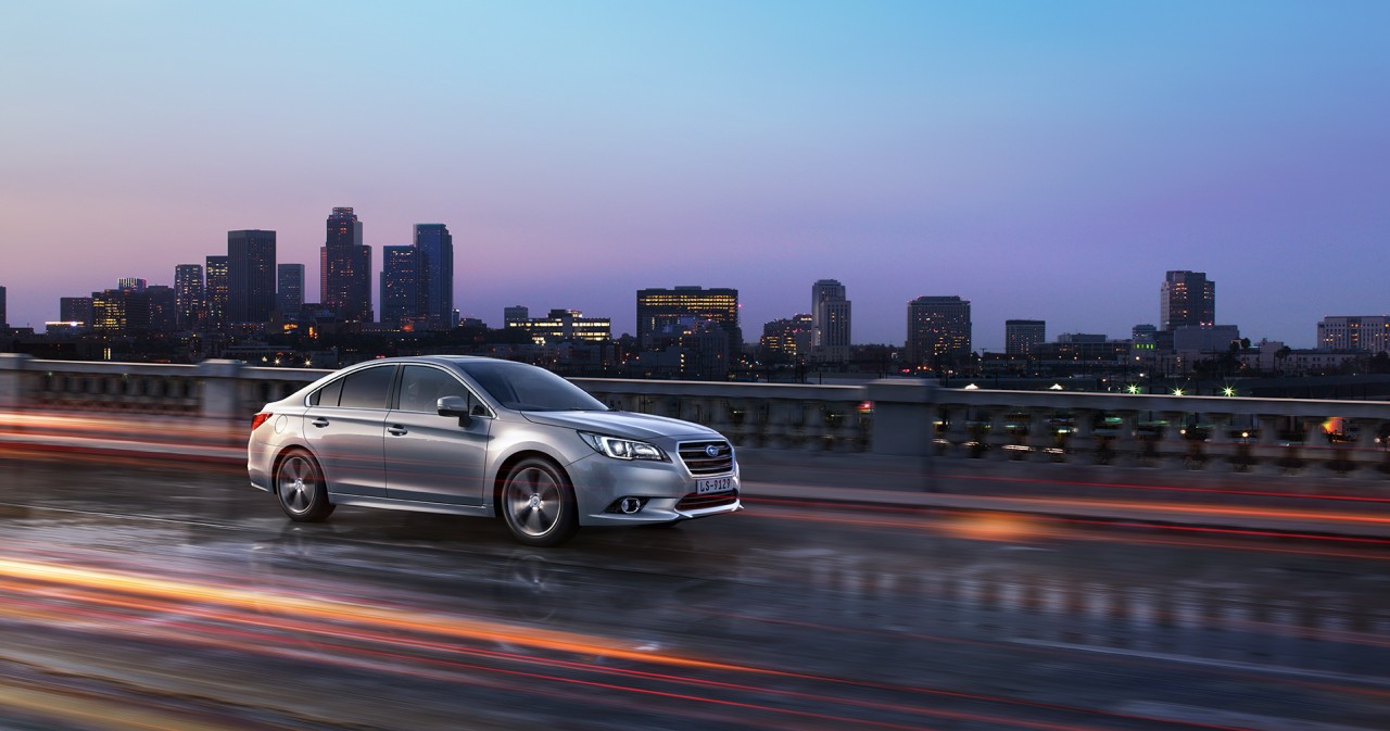 2016 Legacy Driving at dusk