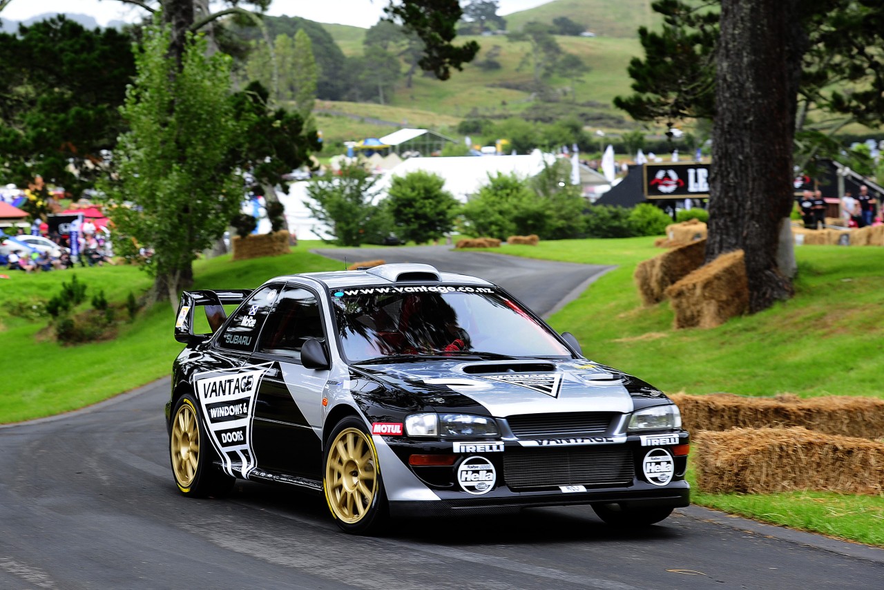 Alister McRae competes in 2016 Leadfoot Festival in his Vantage Motorsport Subaru.   PHOTO: GEOFF RIDDER