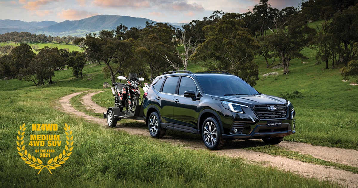 The 2022 Subaru Forester has won NZ4WD magazine’s Medium SUV of the Year award.