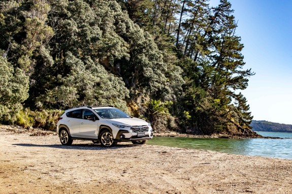 The all-eyes-on-you styling backs up the Crosstrek’s access-everywhere capability.