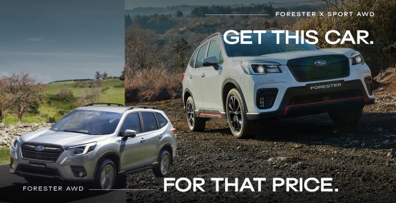 This car, that price. Upgrade your forester and save $5000.