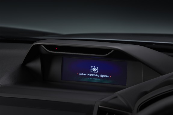 Subaru Driver Monitoring System recognises drivers and detects distractions. Subaru Driver Monitoring System recognises drivers and detects distractions.